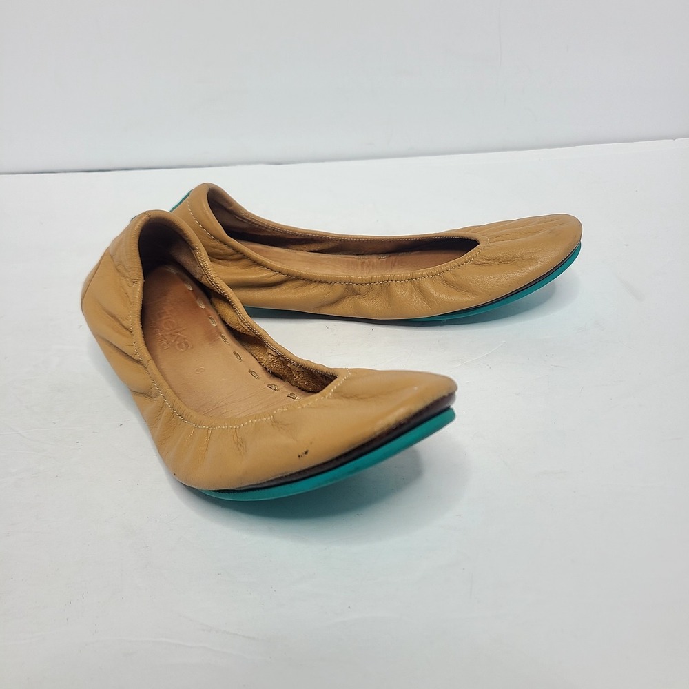 Tieks by Gavrieli‎ Ballet Flats 8 Camel Tan Leather Careerwear